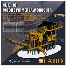 新FABO MJK-110 MOBILE PRIMARY JAW CRUSHER READY IN STOCK
