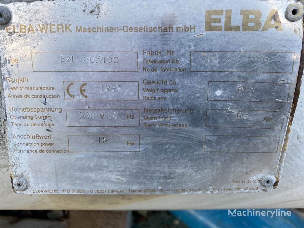 混凝土厂 Elba BZL 80/100