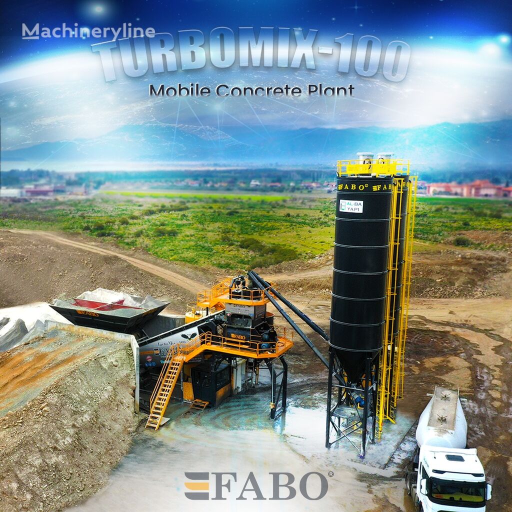 新混凝土厂 FABO TURBOMIX-100 Mobile Concrete Batching Plant