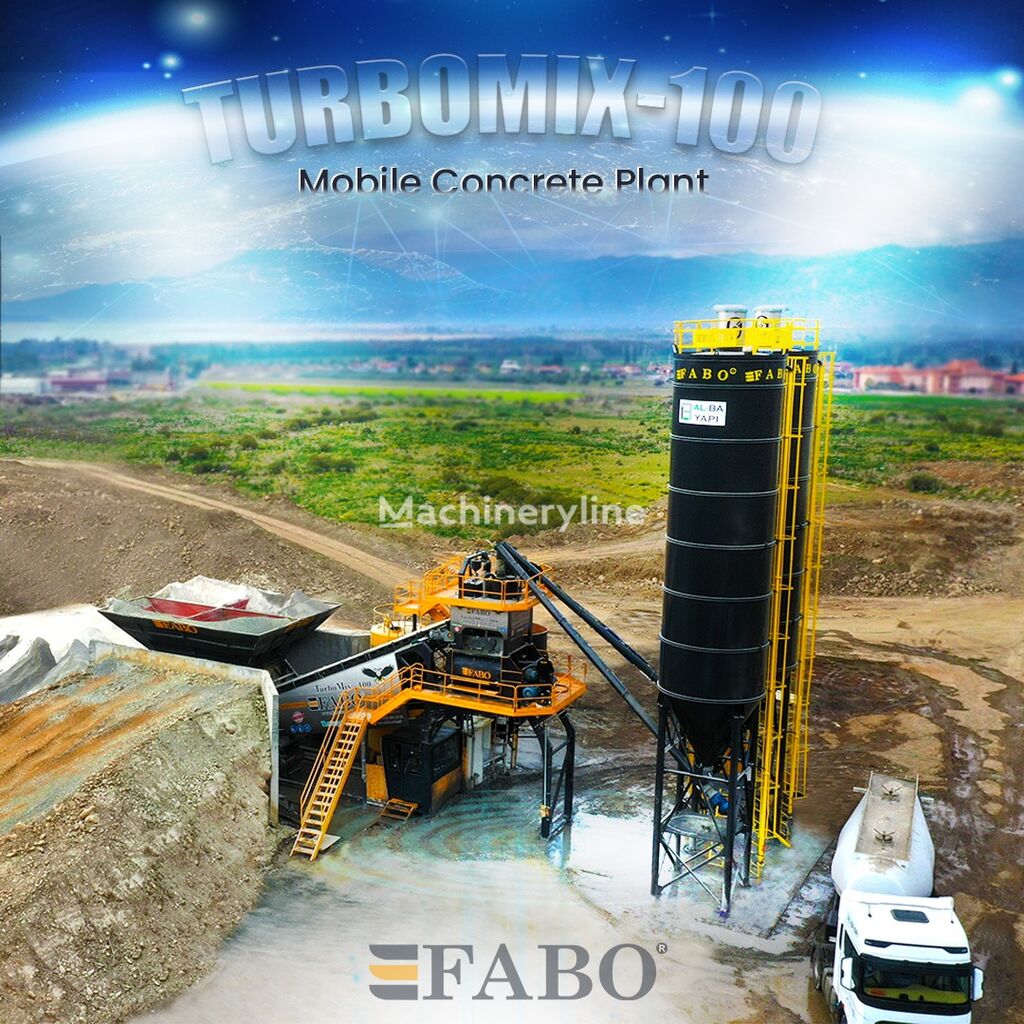 新混凝土厂 FABO TURBOMIX-100 Mobile Concrete Batching Plant
