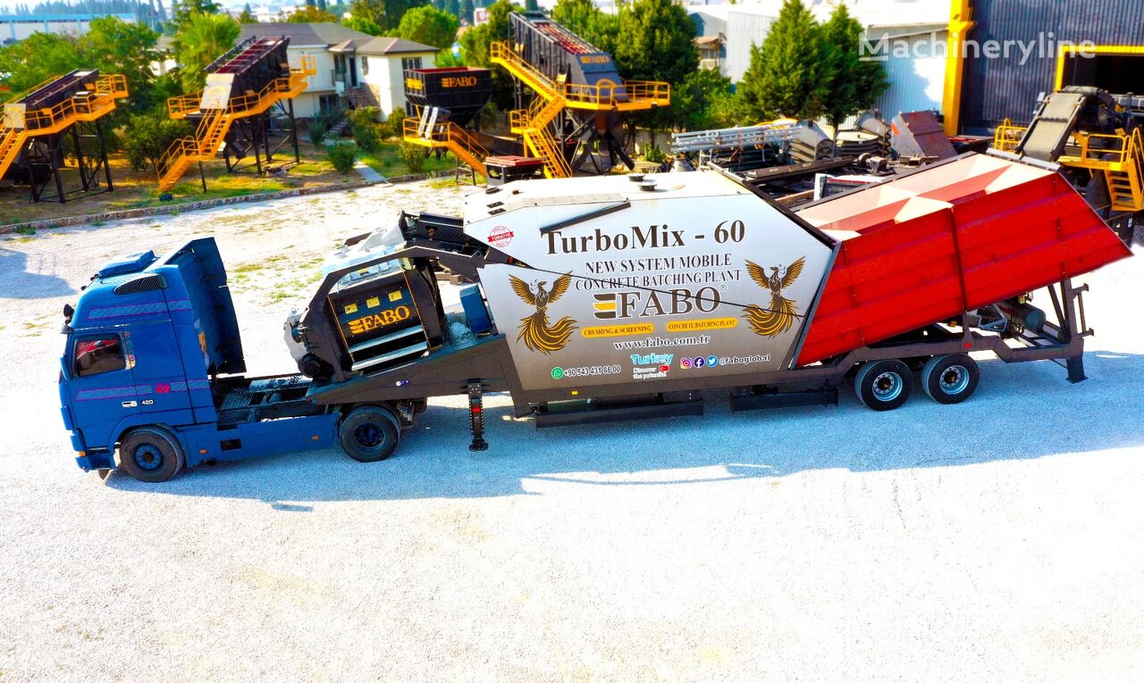 新混凝土厂 FABO TURBOMIX-60 MOBILE CONCRETE MIXING PLANT