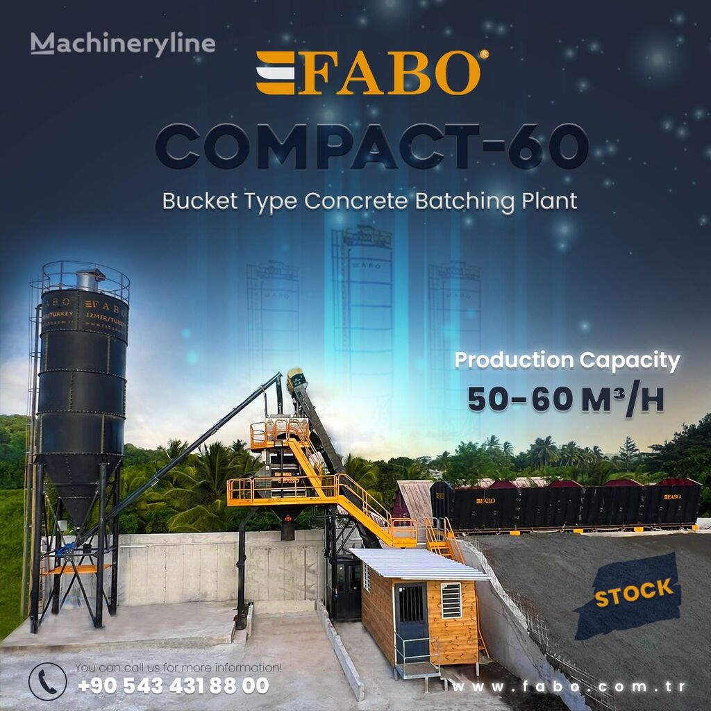 新混凝土厂 FABO BETONNYY ZAVOD FABOMIX COMPACT-60 | NOVYY PROEKT | V NALIChII