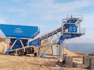 新混凝土厂 Plusmix 60m³/Hour MOBILE Concrete Plant - BETONNYY ZAVOD