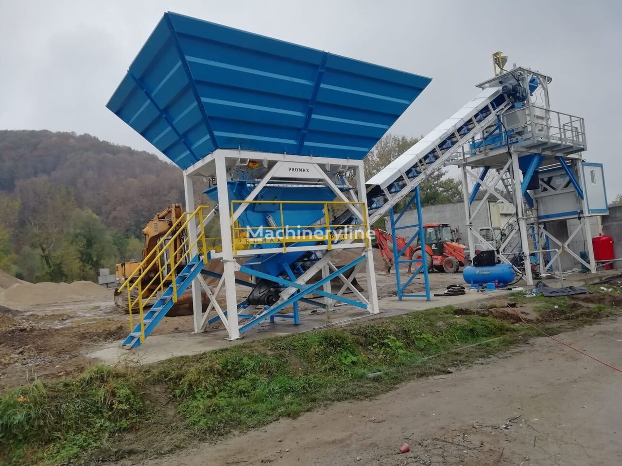 新混凝土厂 Promax Compact Concrete Batching Plant C60-SNG-PLUS (60m3/h)