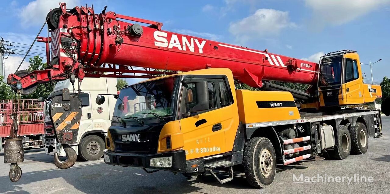 移动式起重机 Sany Sany STC250 25 Ton used hydraulic mounted mobile truck crane on