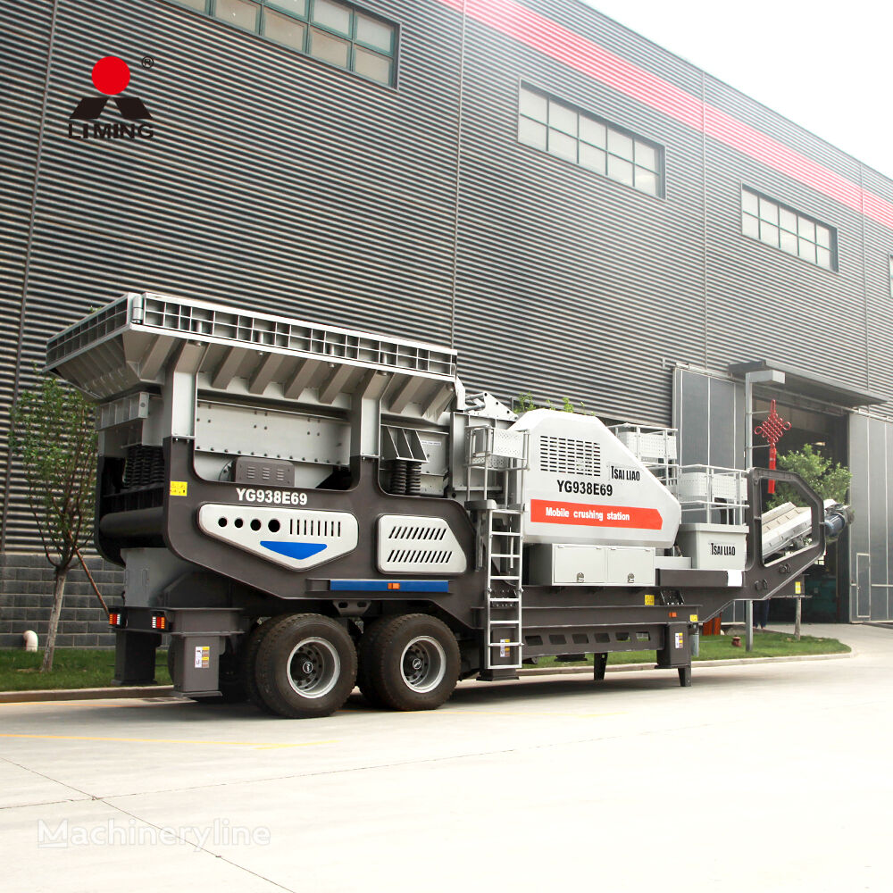 新移动式破碎装置 Liming City building concrete recycling mobile crusher station plant wi